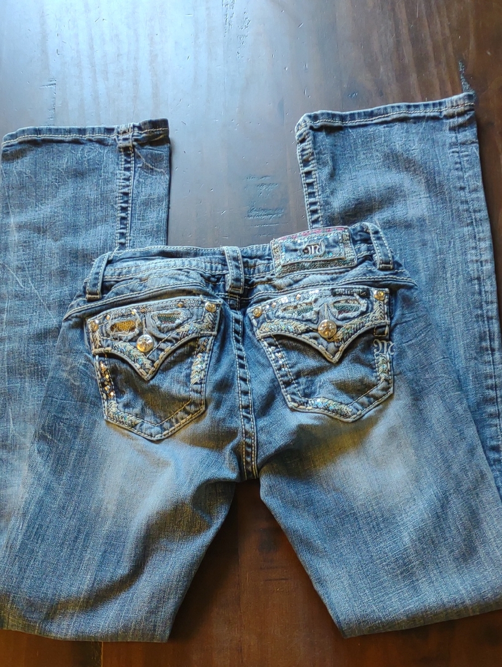 Miss Me Blue Embellished Boot Cut Jeans